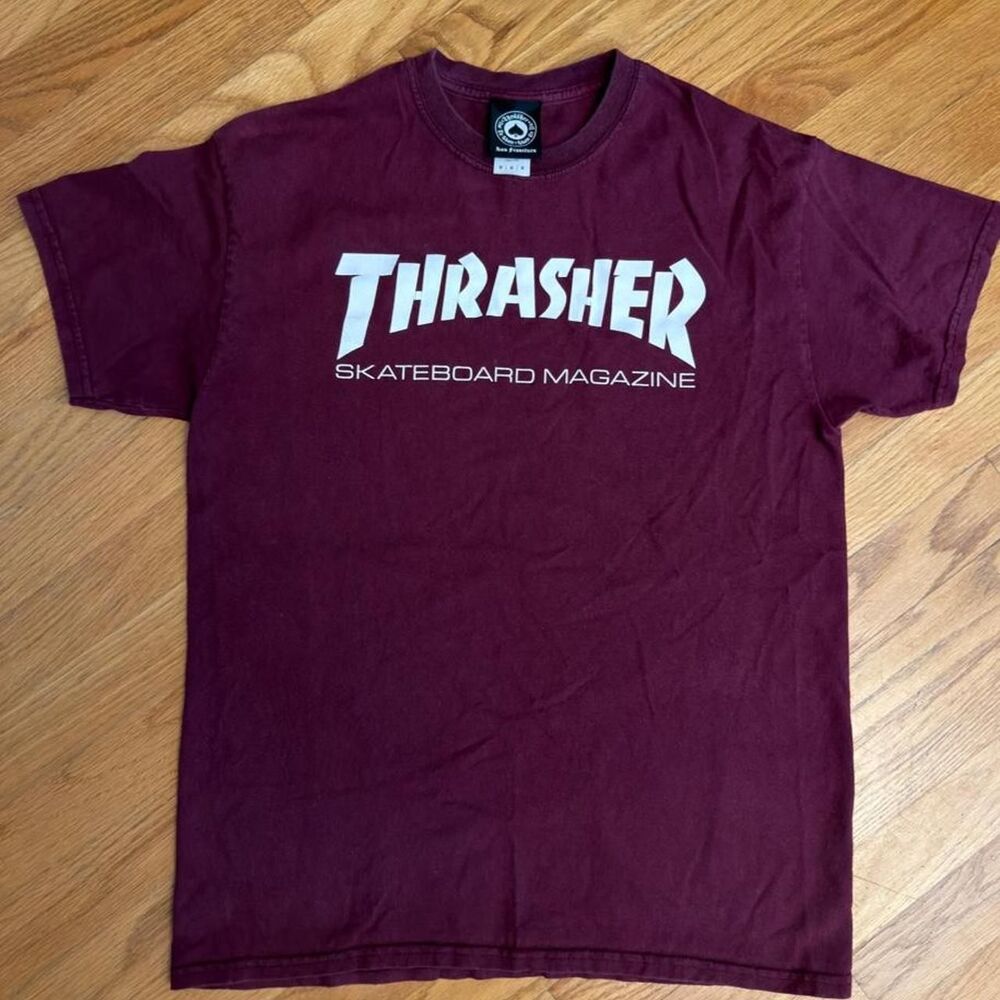 Thrasher Men's Burgundy T-shirt